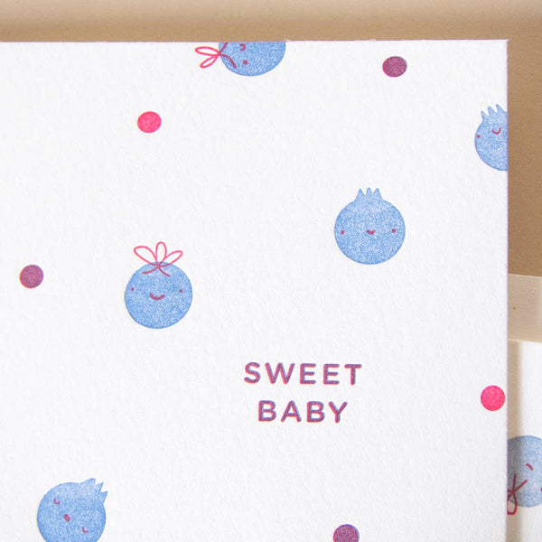 Blueberry babies | Sweet | Letterpress Card
