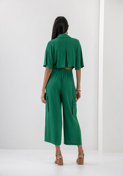 Midi Tie Back Jumper- Verde