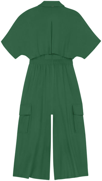 Midi Tie Back Jumper- Verde