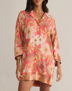 Gellar Barra Tropic Mini Dress- Sunset Pink