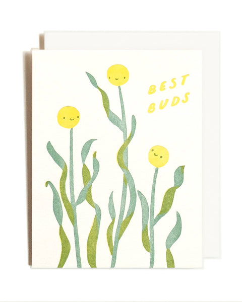 Best Buds | Friendship Flowers | Letterpress Card