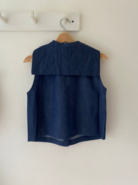 Muir Button Up- Dark Denim