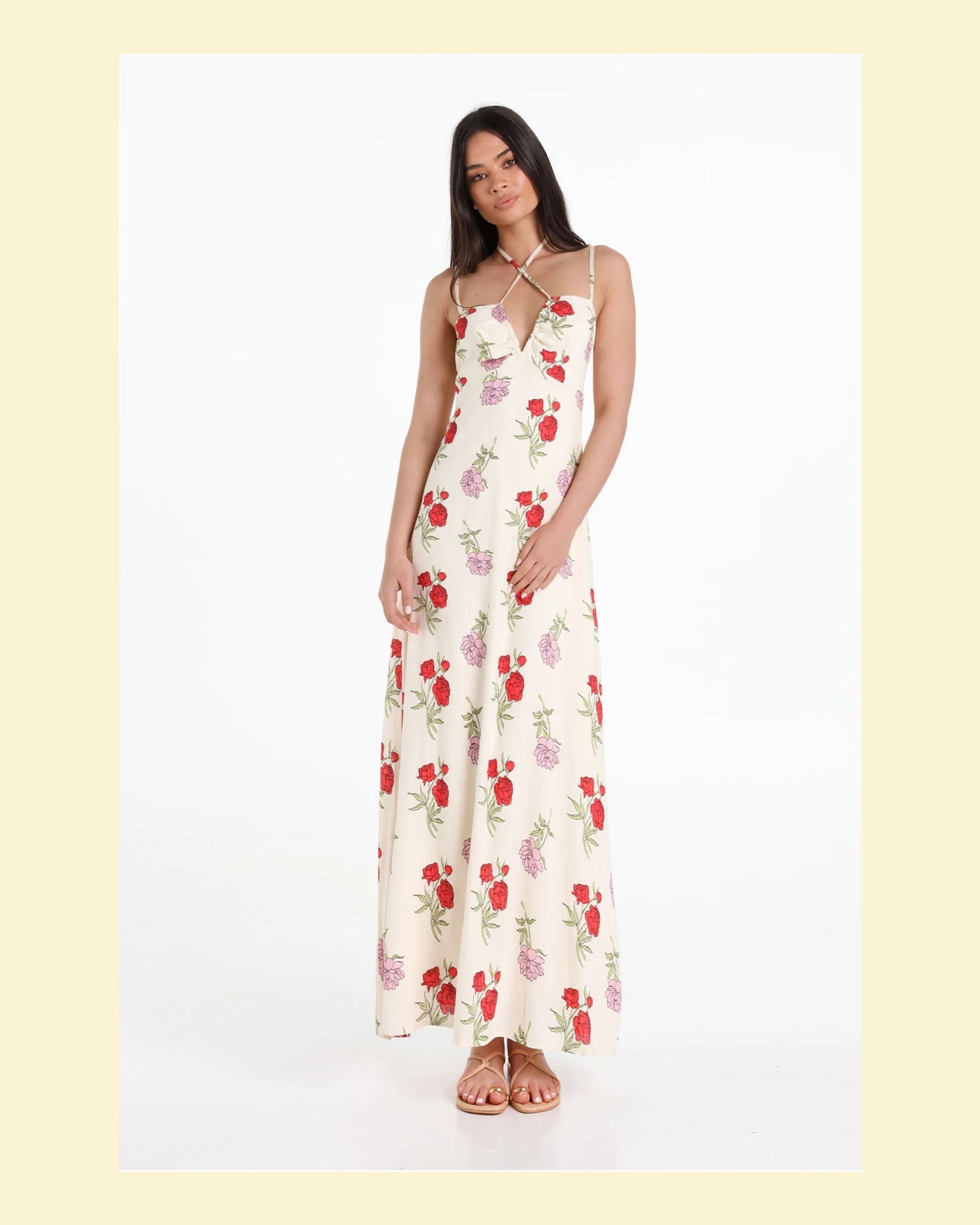 Alina Maxi Dress- Amo Print