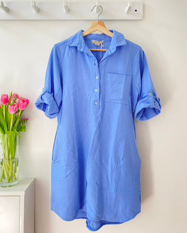 Tunic Dress- Ice Blue
