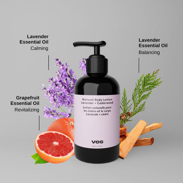 Natural Body Lotion 354ml- Lavender + Cedarwood