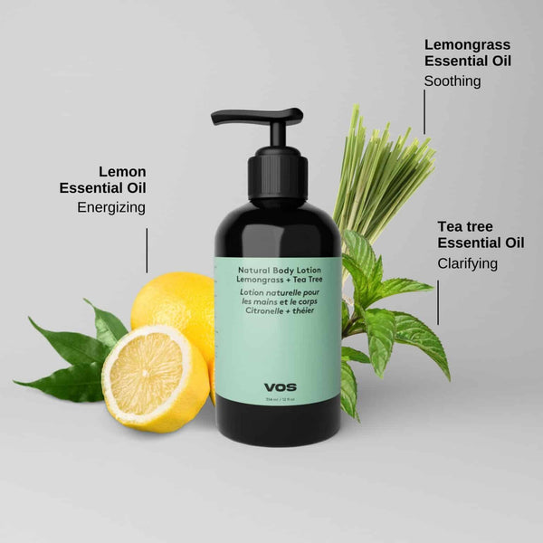 Natural Body Lotion 354ml- Lemongrass + Tea Tree