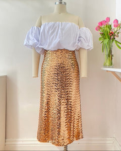 Sequin Skirt- Golden Hour