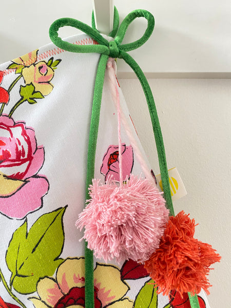 Vintage Fabric Christmas Stocking- Floral