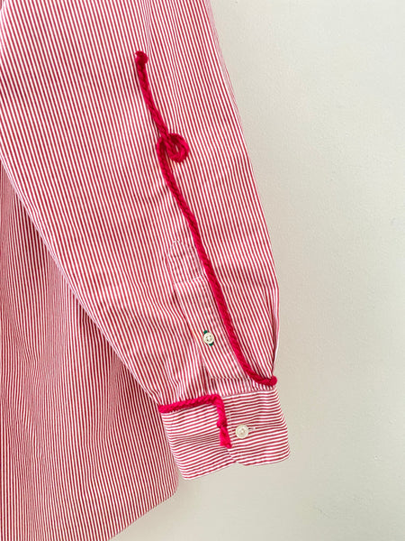 Good Night Sleep Shirt- Red Stripe