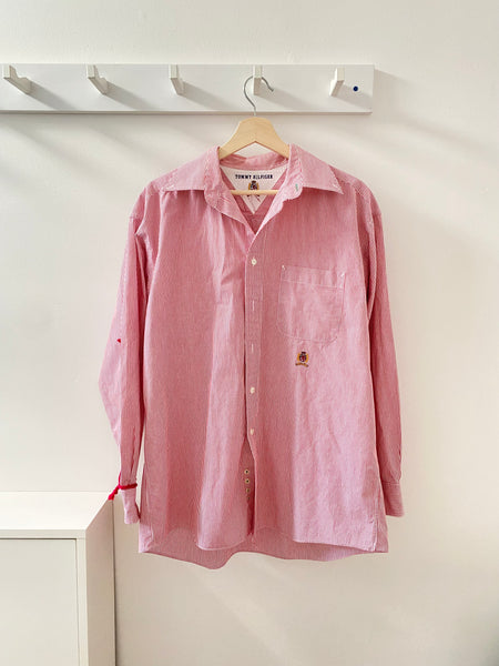 Good Night Sleep Shirt- Red Stripe