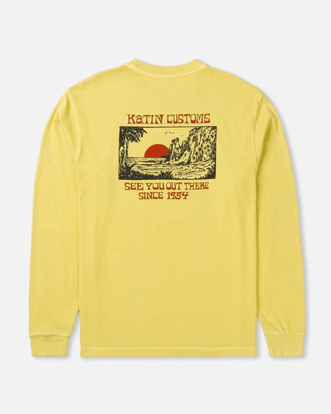Cove Box Fit LS Tee- Yellow