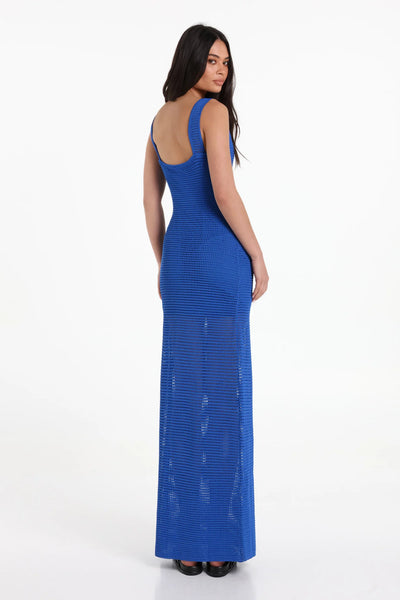 Natanya Knit Dress- Cobalt