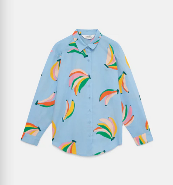 Poplin Shirt Banana Print