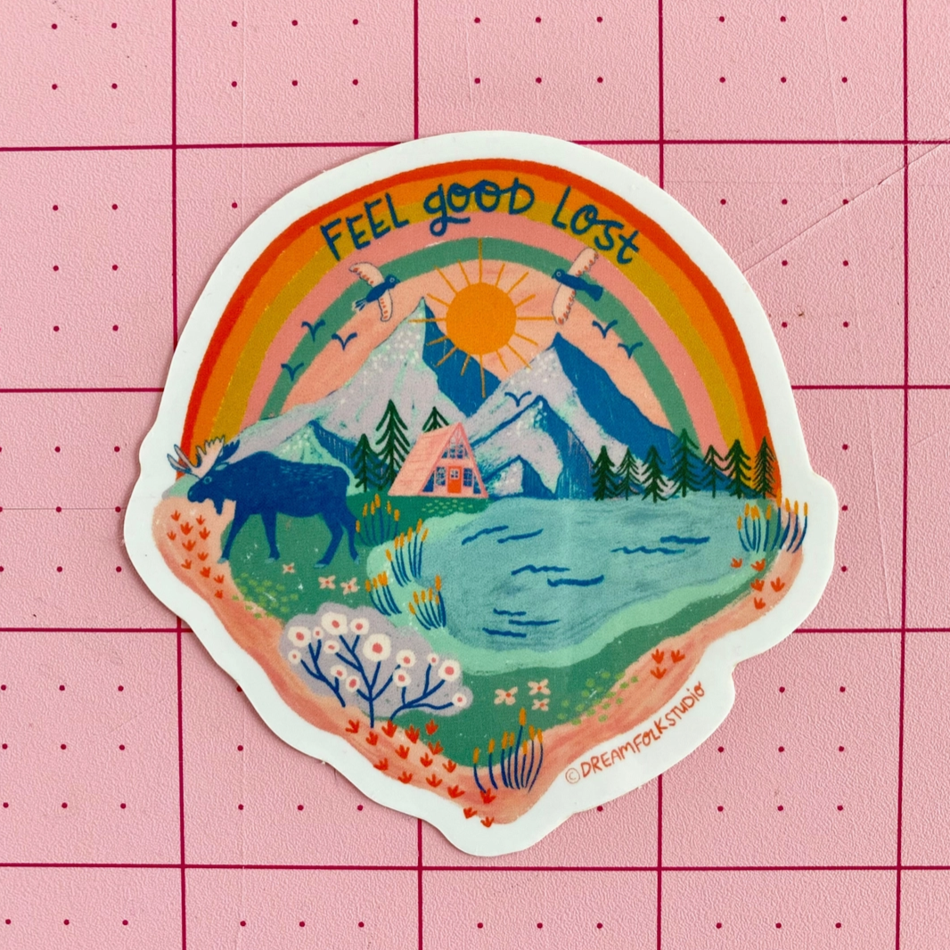 Feel Good Lost Sticker