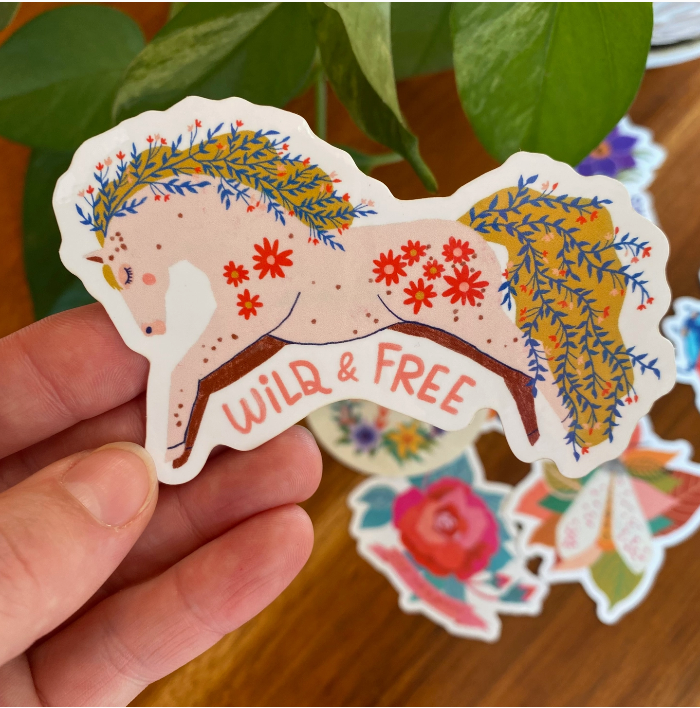 Wild And Free Horse Sticker