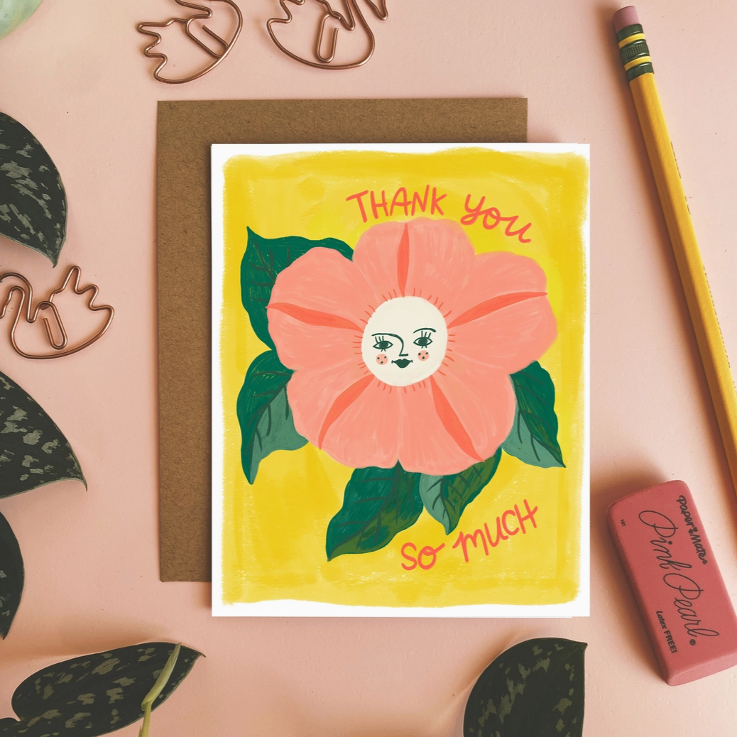 Greeting Card- Thank you So Much Flower