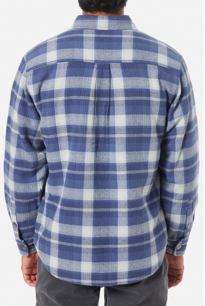 Harold Plaid Jacket- Washed Blue