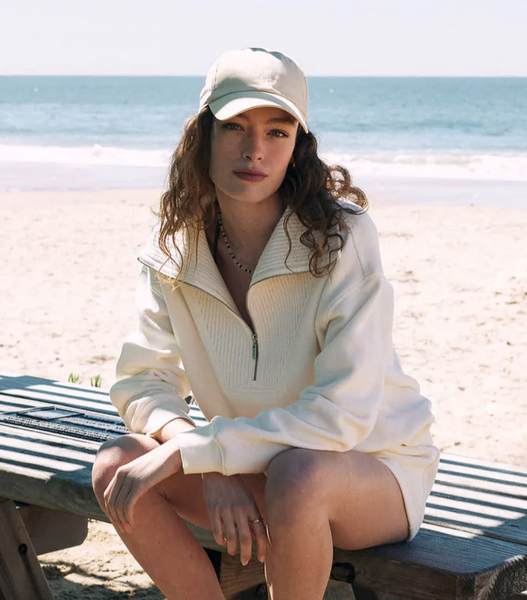 Sonata Fleece Sweatshirt- Sea Salt