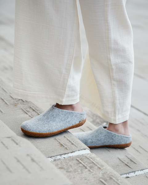Slip-On with Rubber Sole- Grey