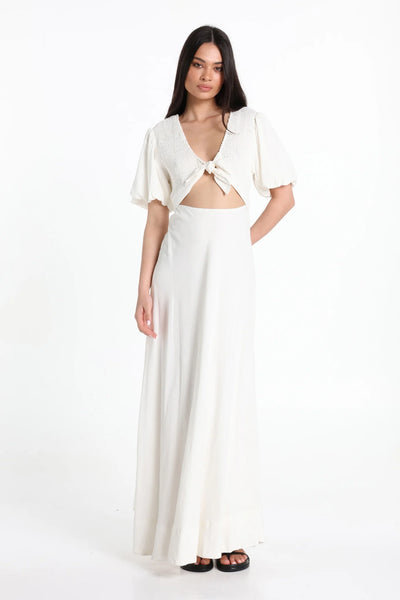 Tia Maxi Dress- White