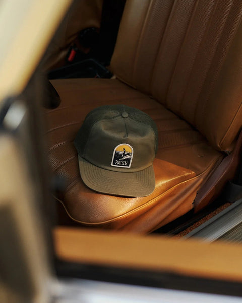 Saxon Trucker Hat- Olive