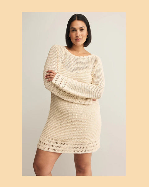 Calabria Crochet Mini Dress