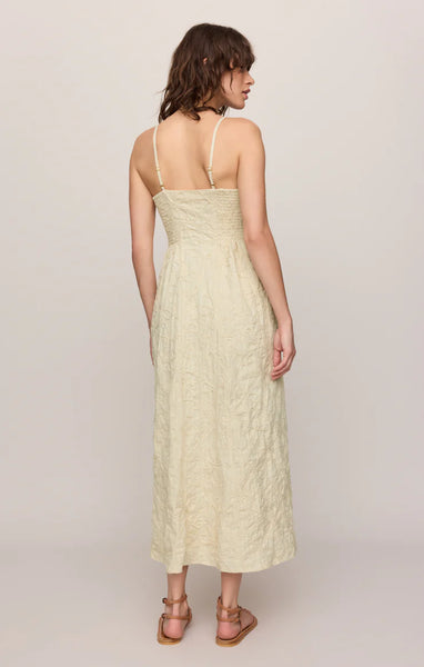 Angel Eyes Embroidered Midi Dress
