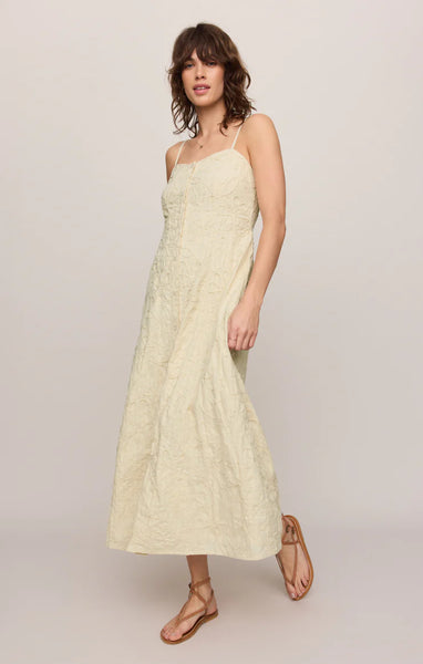 Angel Eyes Embroidered Midi Dress