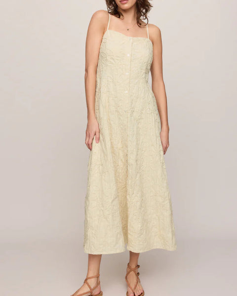 Angel Eyes Embroidered Midi Dress