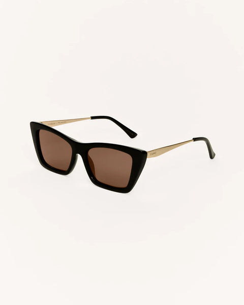 Sunnies- Lookout, Polished Black