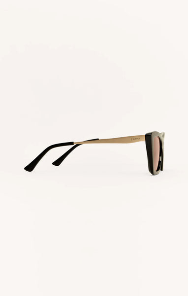 Sunnies- Lookout, Polished Black
