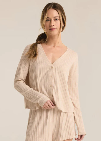 Mara Long Sleeve Top- Oatmeal