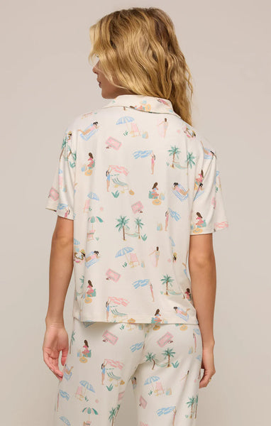 Beach Day PJ Top-Bone