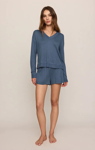 Courtney LS Top- True Navy