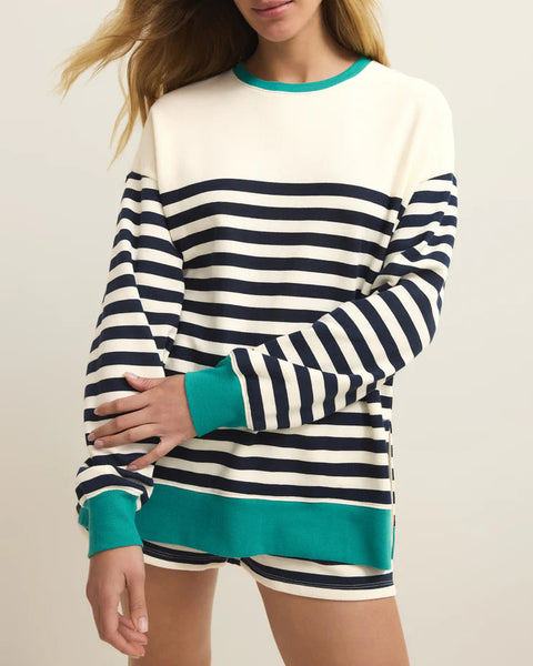 Layer Up Stripe Sweatshirt