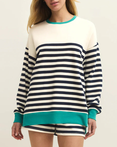 Layer Up Stripe Sweatshirt