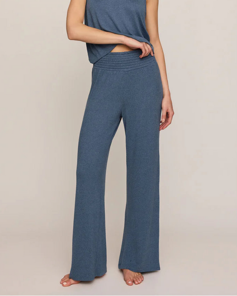 Dawn Smocked Pant- True Navy