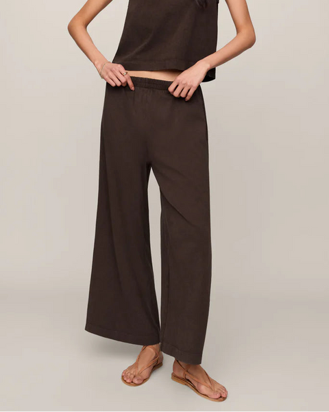 Scout Jersey Cropped Flare- Dark Choc