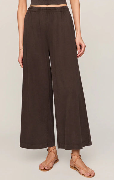 Scout Jersey Cropped Flare- Dark Choc