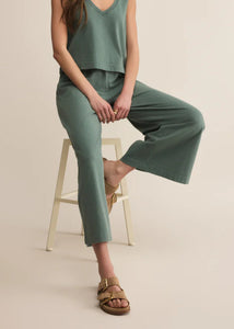 Scout Jersey Flare Pant- Palm Green