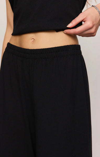 Scout Jersey Crop Flare Pant- True Black