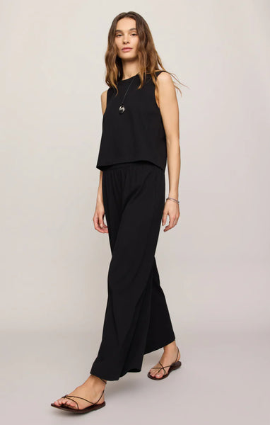 Scout Jersey Crop Flare Pant- True Black