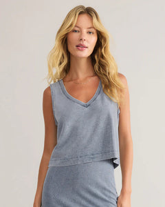Sloane V-Neck- Indigo