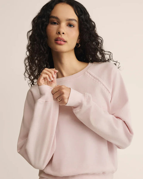 All Around Sweatshirt- Washed Pink