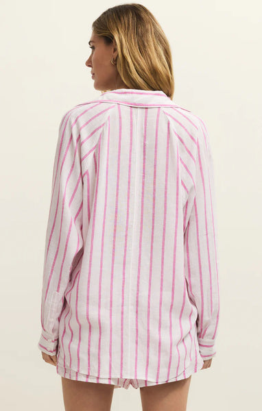 The Perfect Linen Top- Spanish Rose