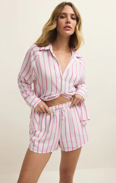 The Perfect Linen Top- Spanish Rose