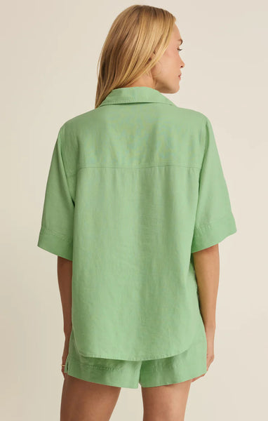 Expedition Linen Button Up- Taro