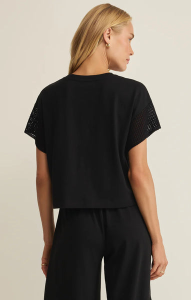 Banyan Crochet Top- Black
