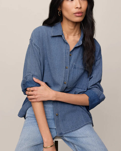 The Perfect Twill Button Up
