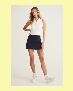 Newport Skirt- Navy and White